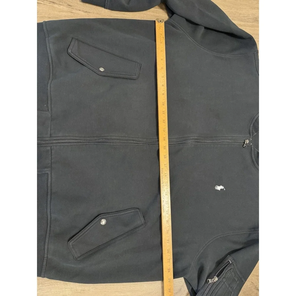Polo Ralph Lauren Jacket Mens 3XB Black Double Knit Bomber Tech Performance